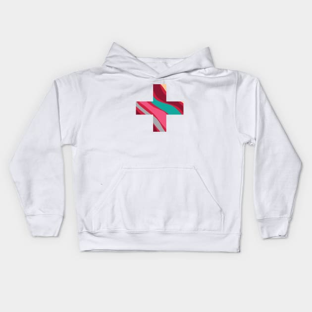 cross wave Kids Hoodie by angsabiru